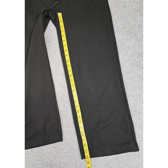 Halara Pleated High Waist Wide Leg Pull On Stretch Pants Size Medium Green EUC - Picture 10 of 10